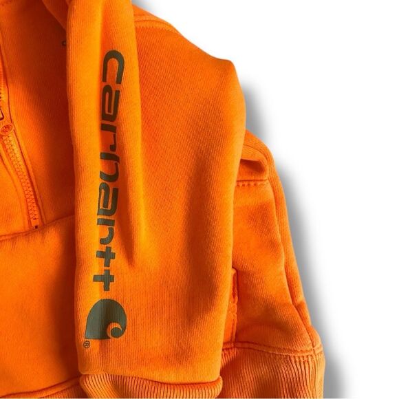 Carhartt | Infant Boys Kid Knit Long Sleeve Hood Zipneck Sweatshirt 18
Months - Picture 8 of 9